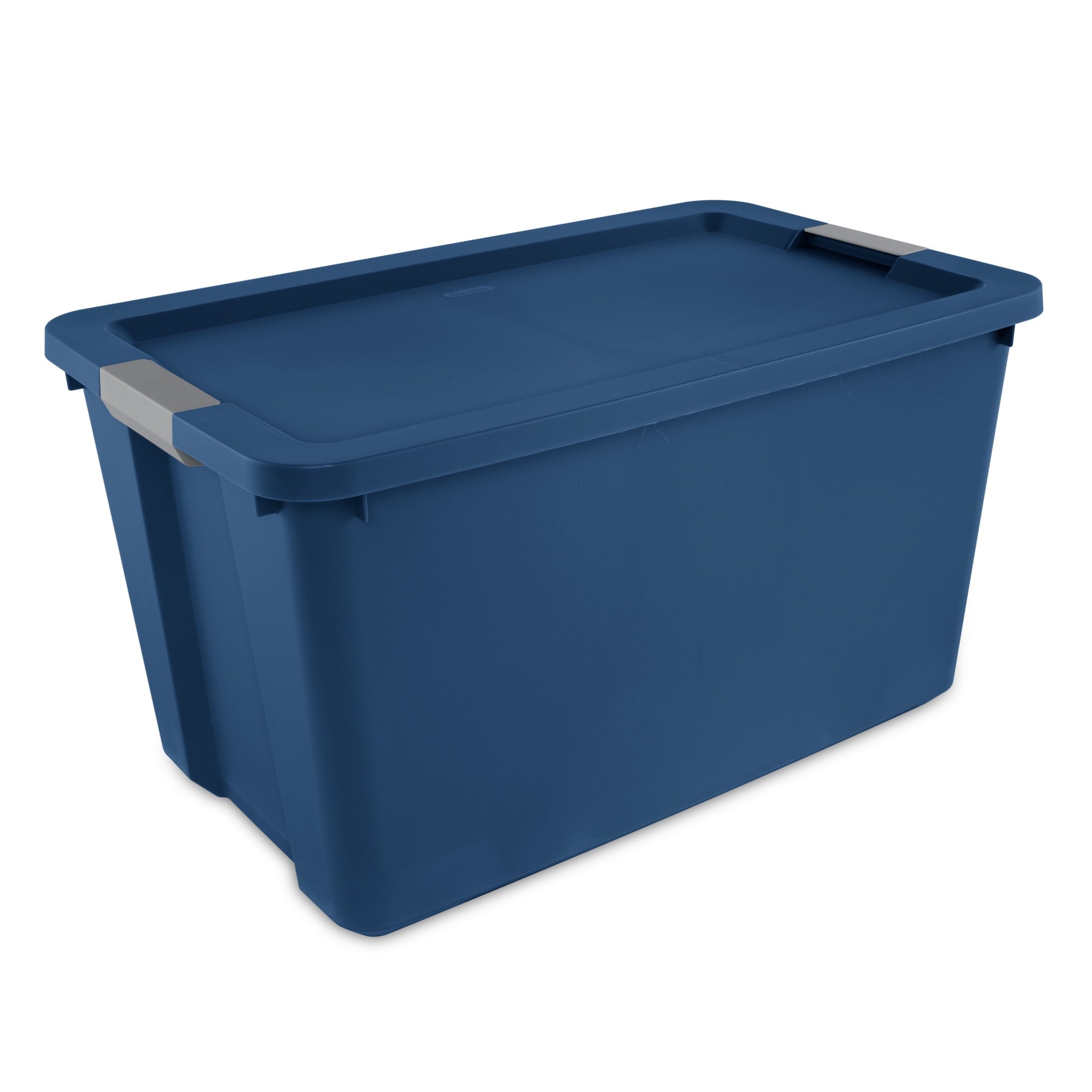 Sterilite 34 Gallon Extra-Large Storage Bin - Plastic Storage Container with Latch Lid, Blue - 2-Pack