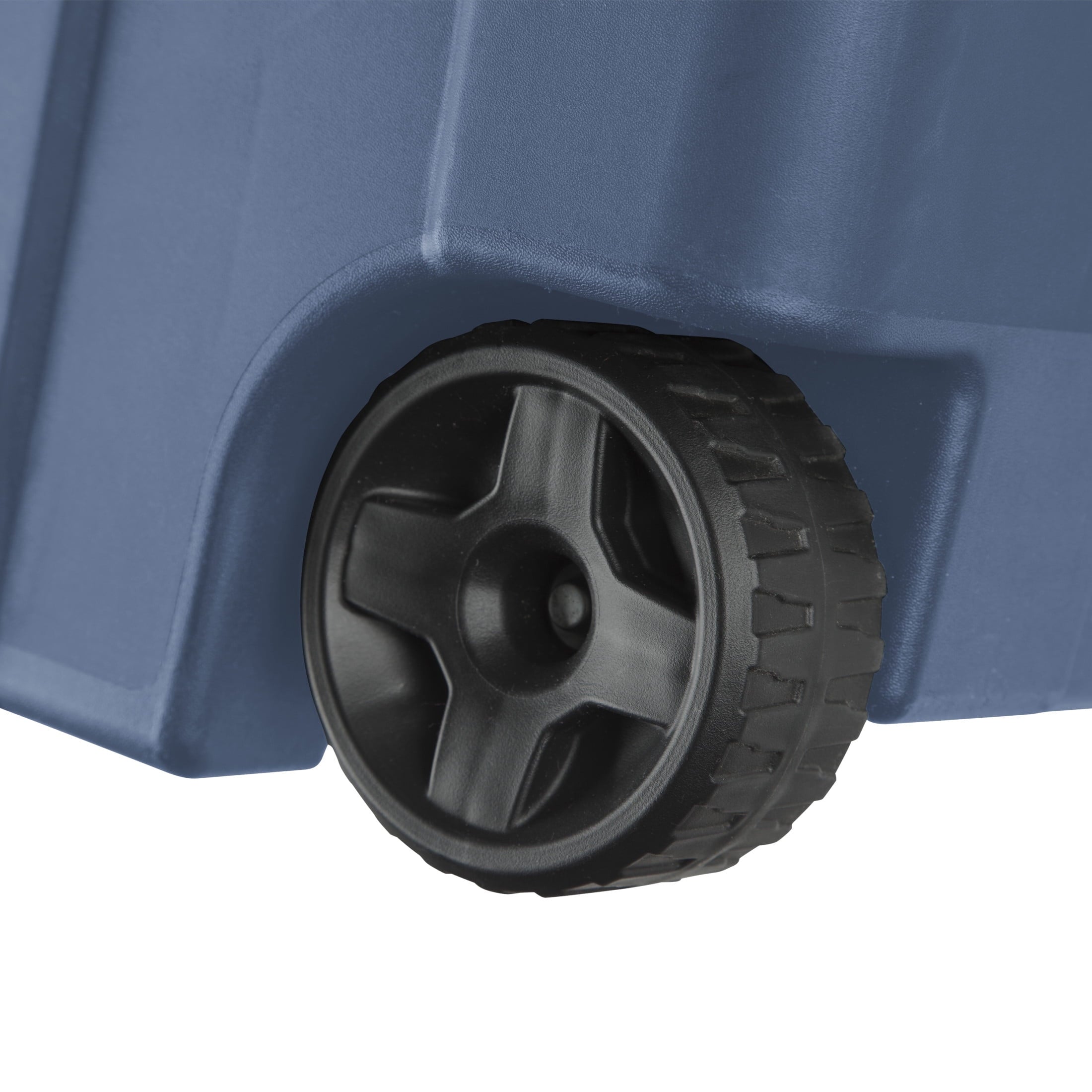 Sterilite Extra-Large Wheeled Industrial Storage Bin - 40 Gallon Durable Plastic Storage Tote with Latching Lid and Pull Handle, Blue, 2 Pack