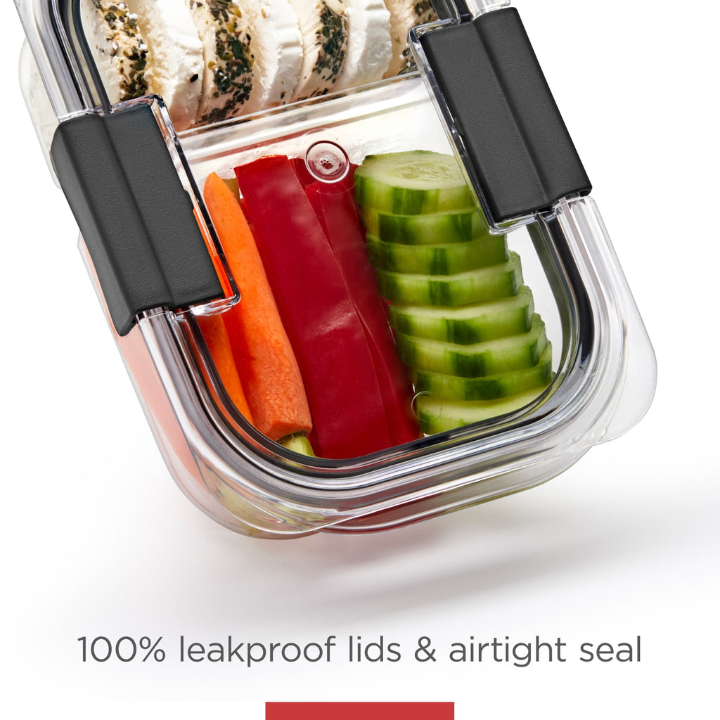 Rubbermaid 3.2 Cup Brilliance Stain-Proof Food Storage Container - Set of 2 - 8-Pack